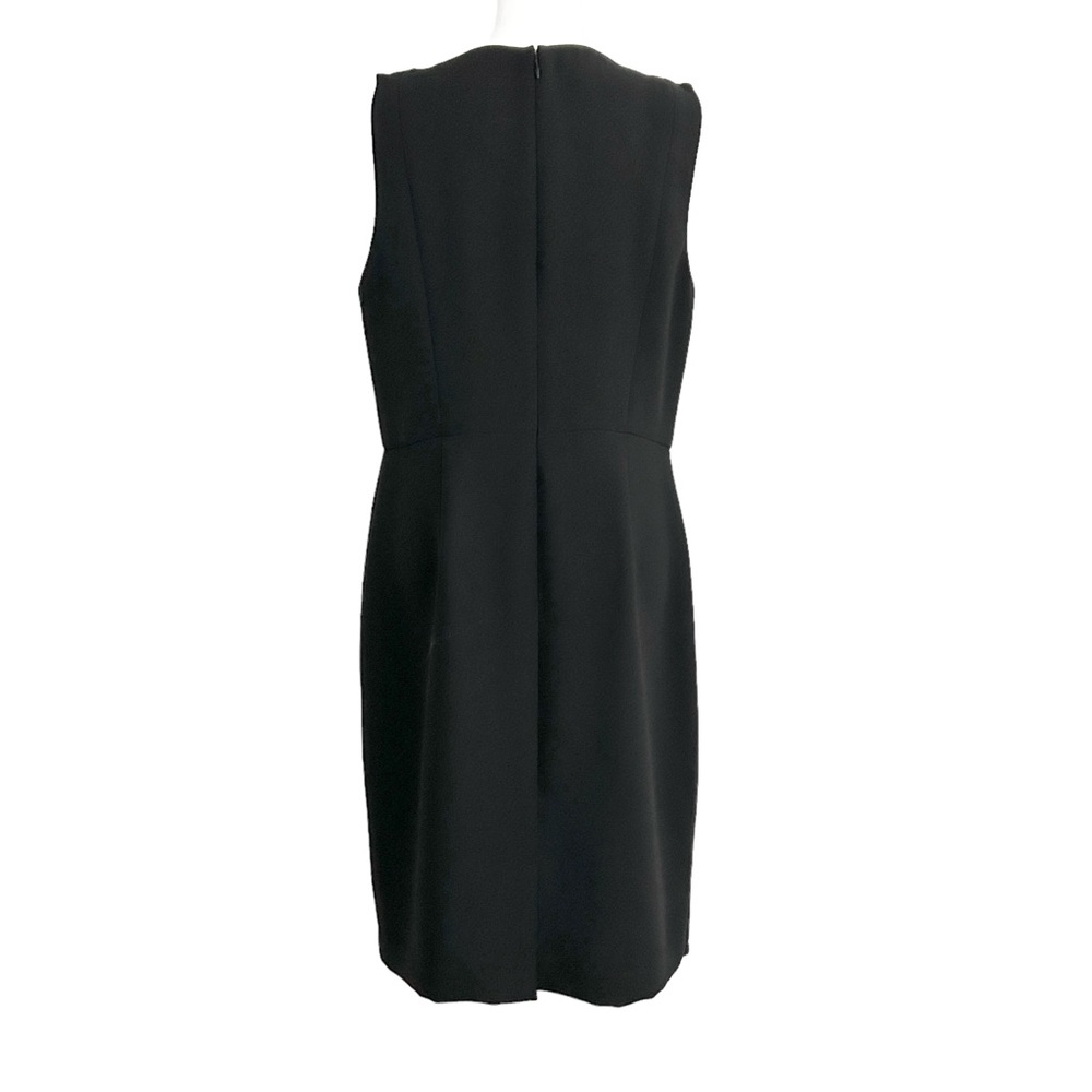 Talbots Black Sleeveless Ruffle Sheath Dress (10) - Picture 2 of 16